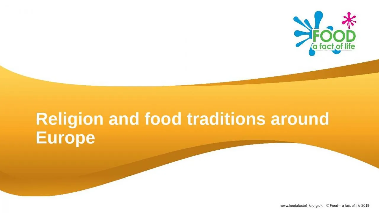 PPT-Religion and food traditions around Europe