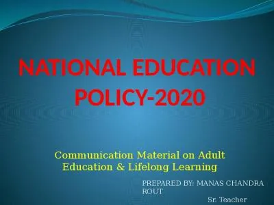 Communication Material on Adult Education & Lifelong