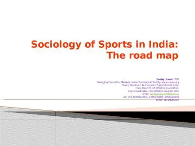 Sociology  of Sports in India: