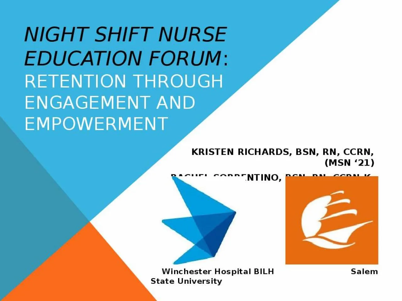 PPT-night shift nurse education Forum