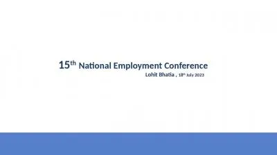 15 th   National Employment