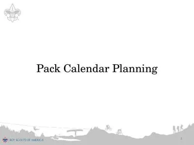 Pack  Calendar Planning 1