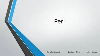 Perl Cory Redmond               Zachary Trim