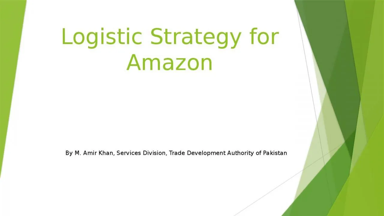 PPT-Logistic Strategy for Amazon