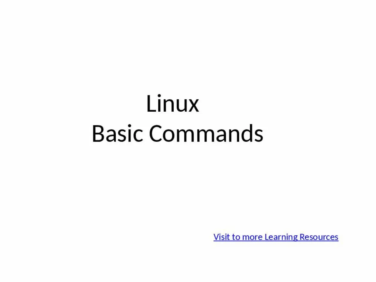 PPT-Linux Basic