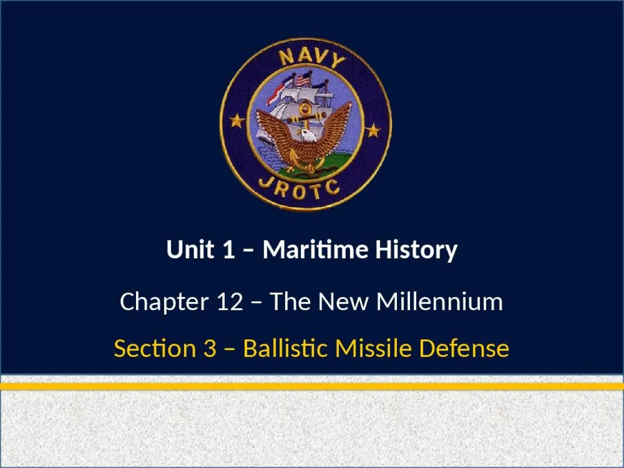 PPT-Unit 1 – Maritime History