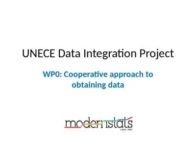 UNECE Data Integration Project