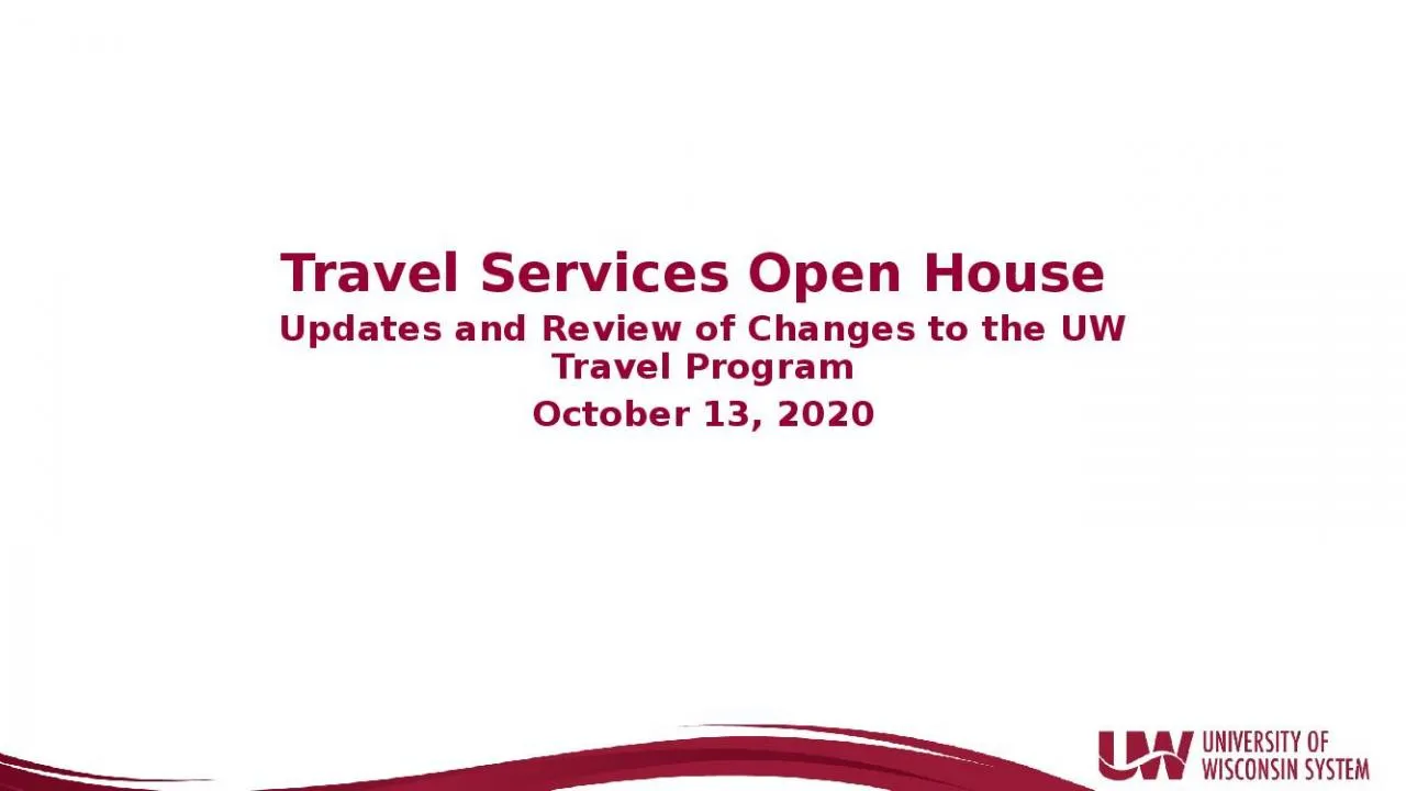 PPT-Travel Services Open House