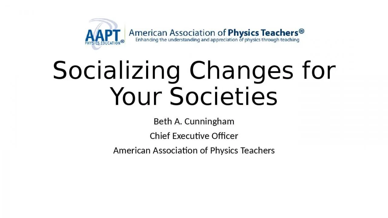 PPT-Socializing Changes for Your Societies