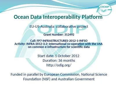 Ocean Data Interoperability Platform