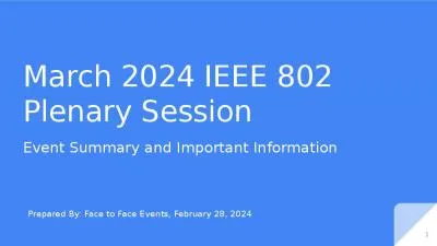 March 2024 IEEE 802 Plenary Session