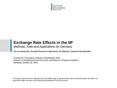 Exchange Rate Effects in the