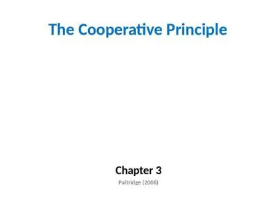 The  Cooperative   Principle