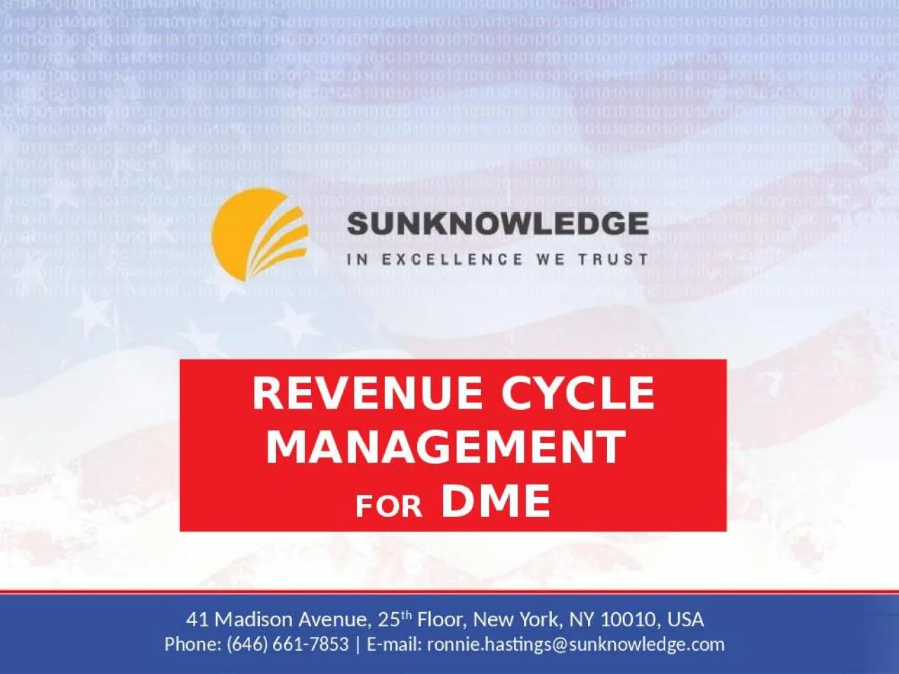 PPT-REVENUE CYCLE MANAGEMENT