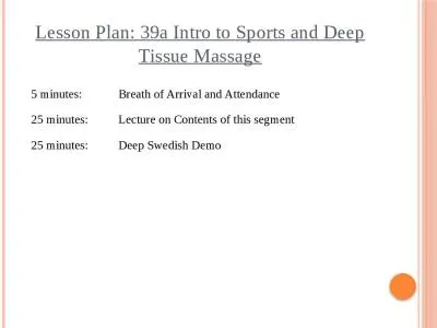 Lesson Plan:  39a Intro