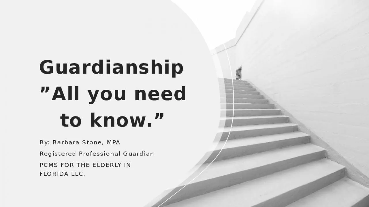 PPT-Guardianship ”All you need to know.”