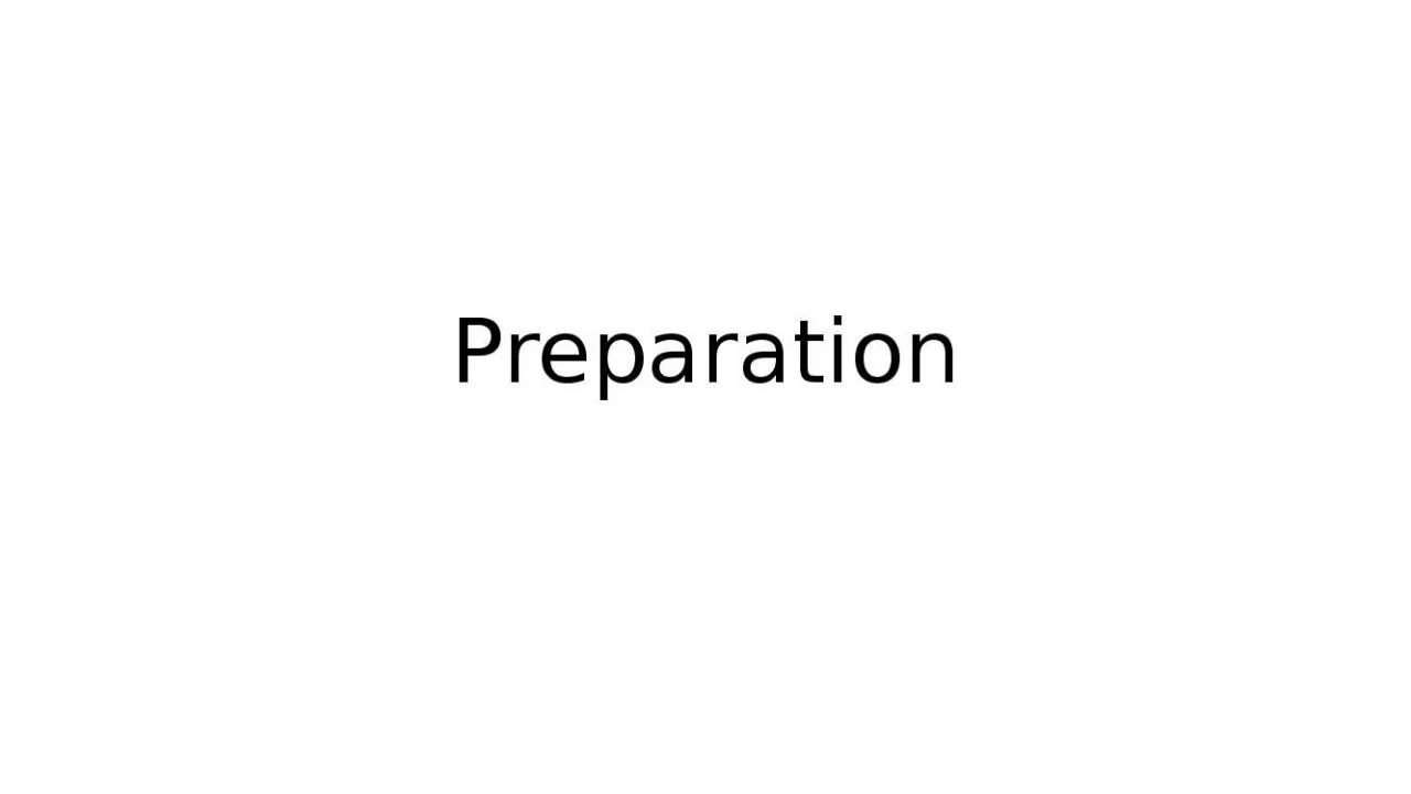 PPT-Preparation Topics Windows based setup