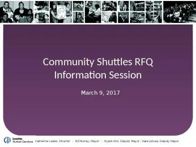 Community Shuttles RFQ Information Session