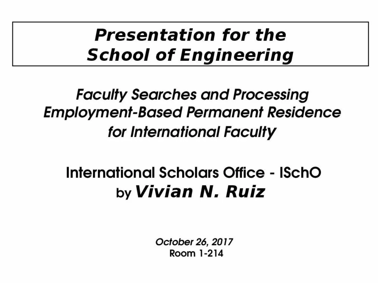 PPT-Faculty Searches and Processing