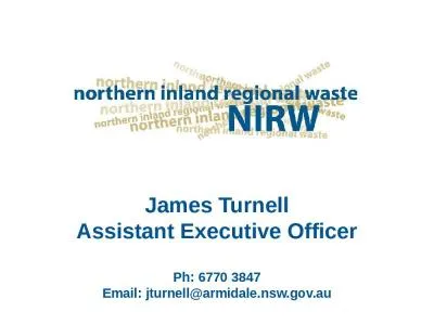 James Turnell Assistant Executive Officer