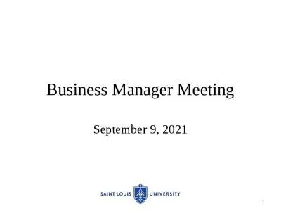 Business Manager Meeting