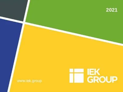 2021 About us IEK GROUP —