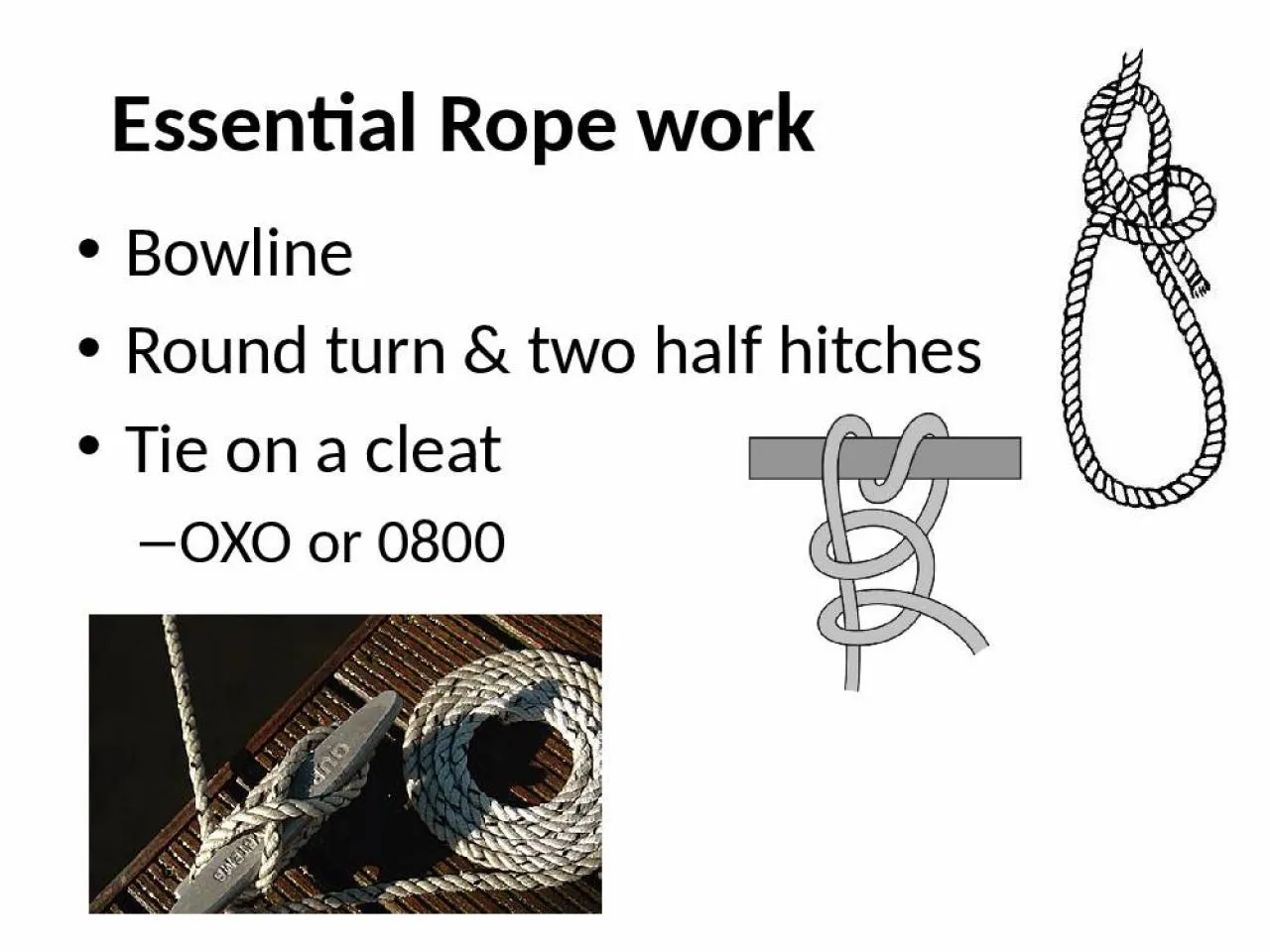 PPT-Essential Rope work Bowline