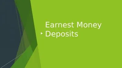 Earnest Money Deposits The Real Estate Board & Escrow