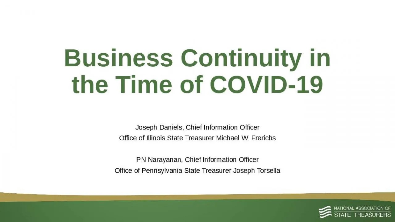 PPT-Business Continuity in the Time of COVID-19