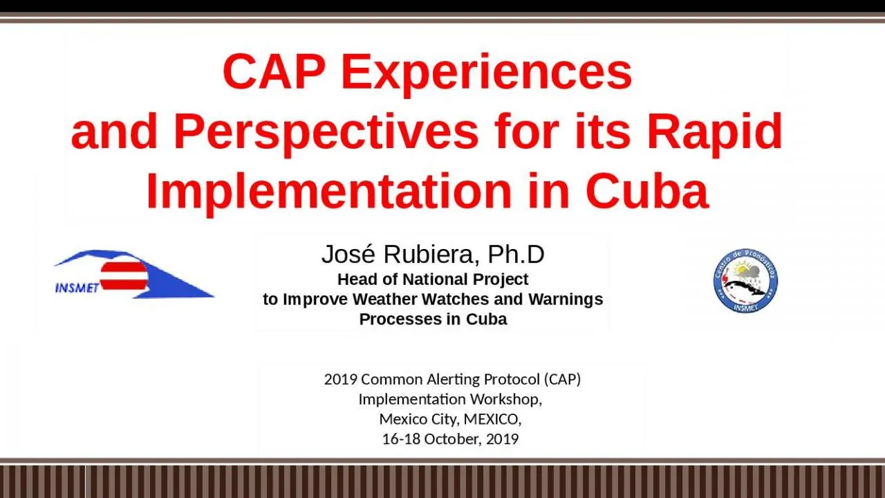 PPT-CAP Experiences and Perspectives