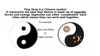 Ying Yang is a Chinese symbol