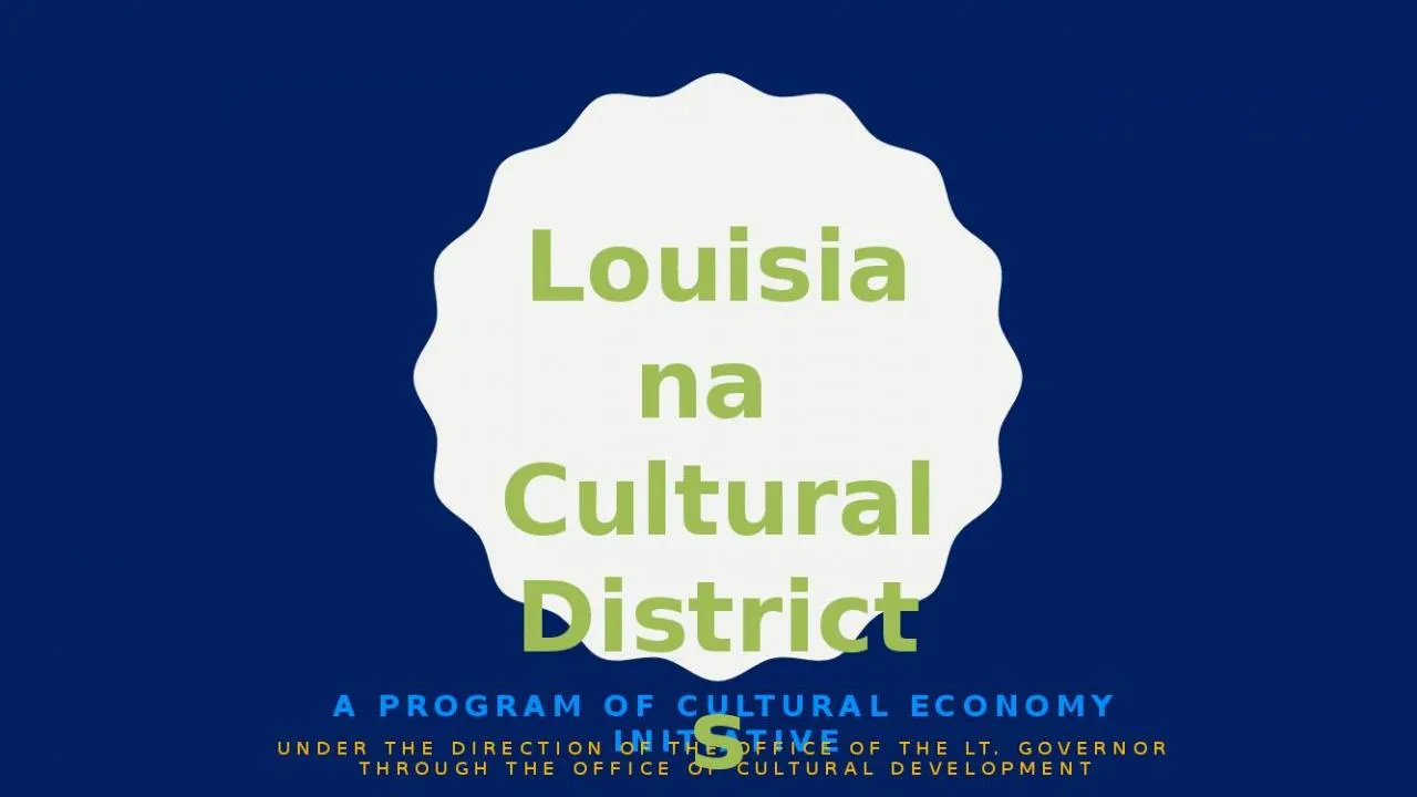 PPT-A program of cultural economy initiative