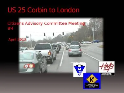 US 25 Corbin to London  Citizens Advisory Committee Meeting #4