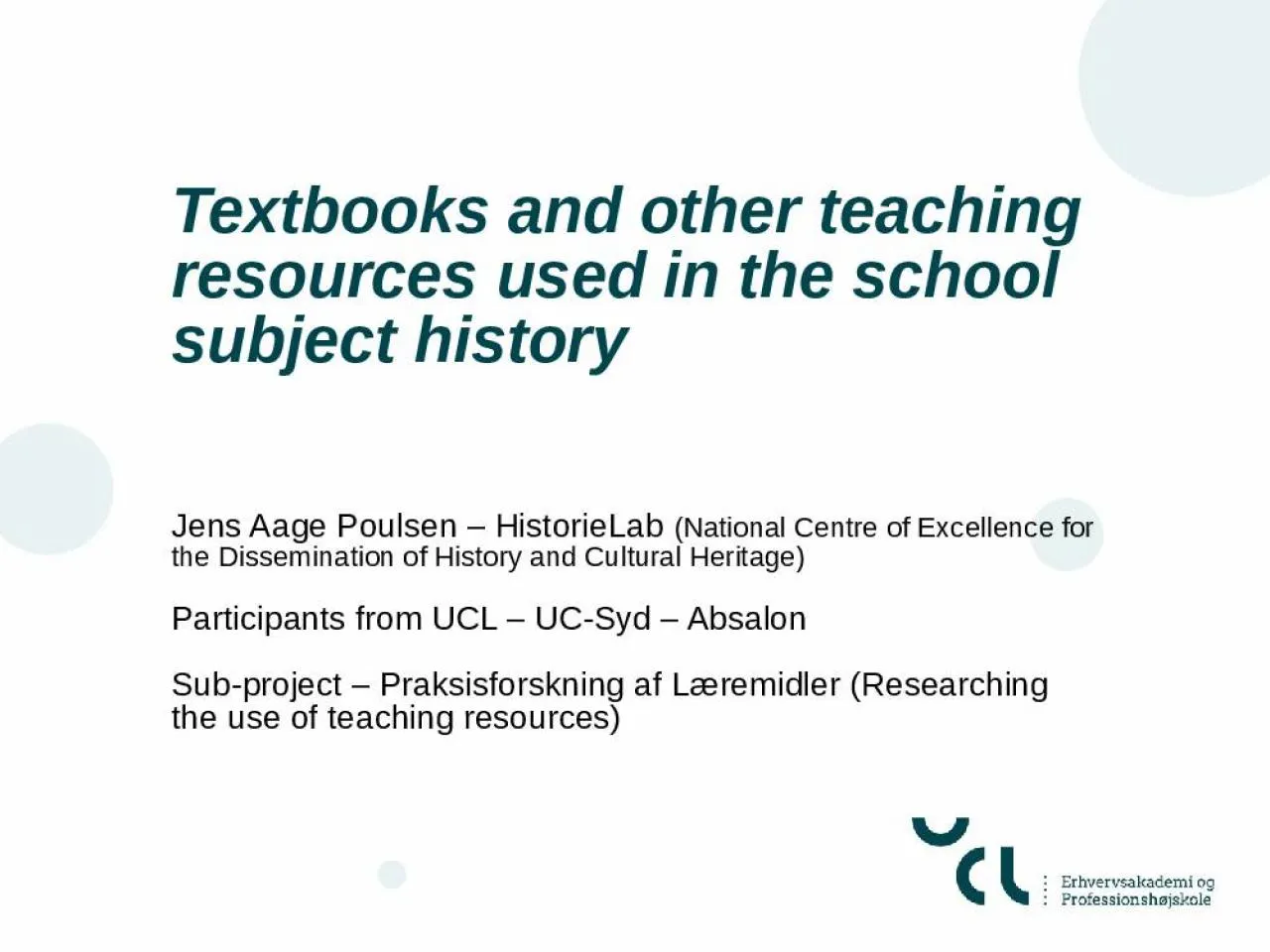 PPT-Textbooks and other teaching