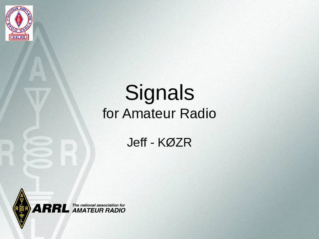 PPT-Signals for Amateur Radio