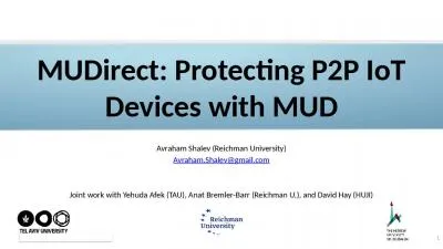 MUDirect: Protecting P2P IoT Devices with MUD