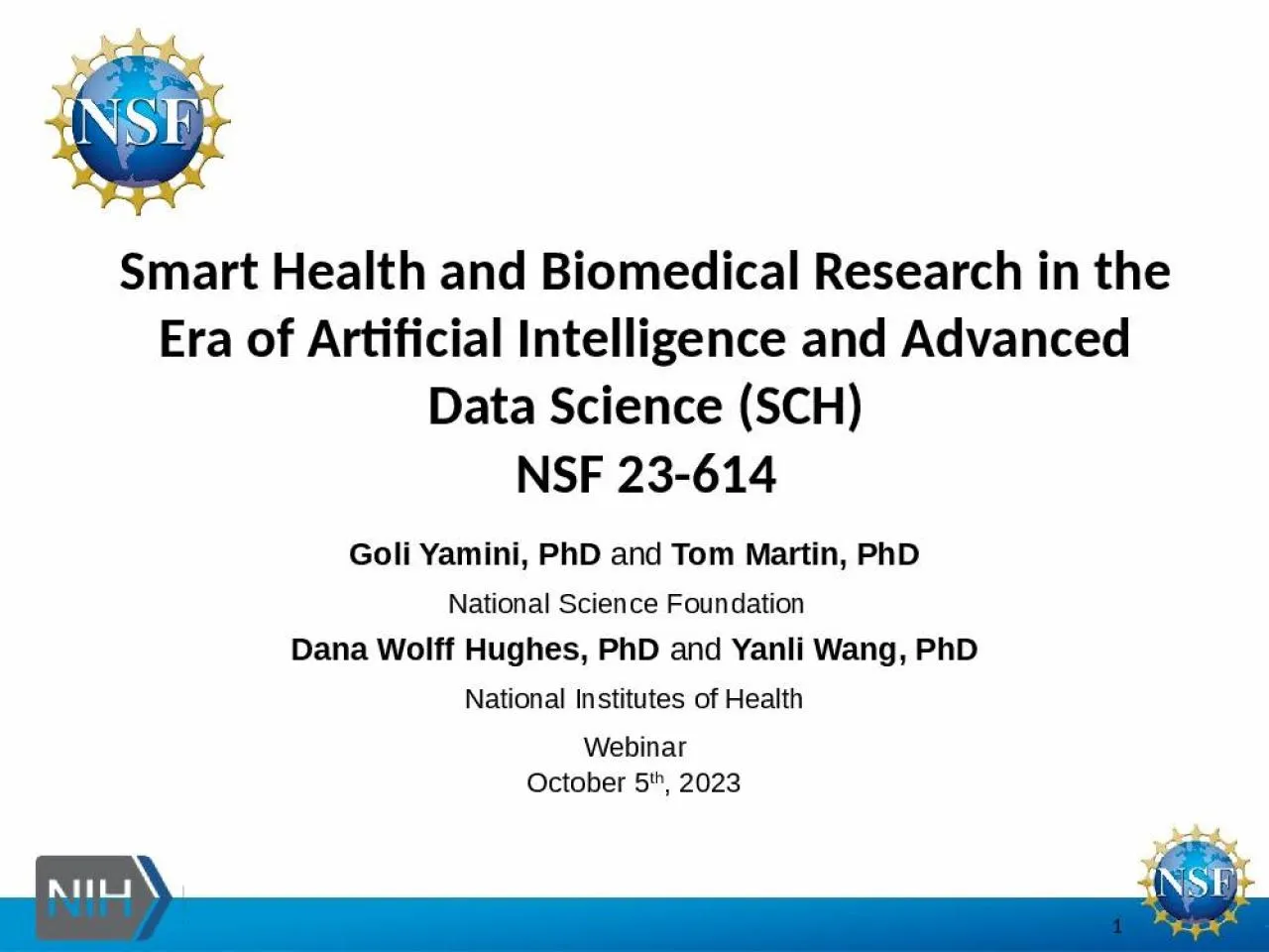 PPT-Smart Health and Biomedical Research in the Era of Artificial Intelligence and Advanced