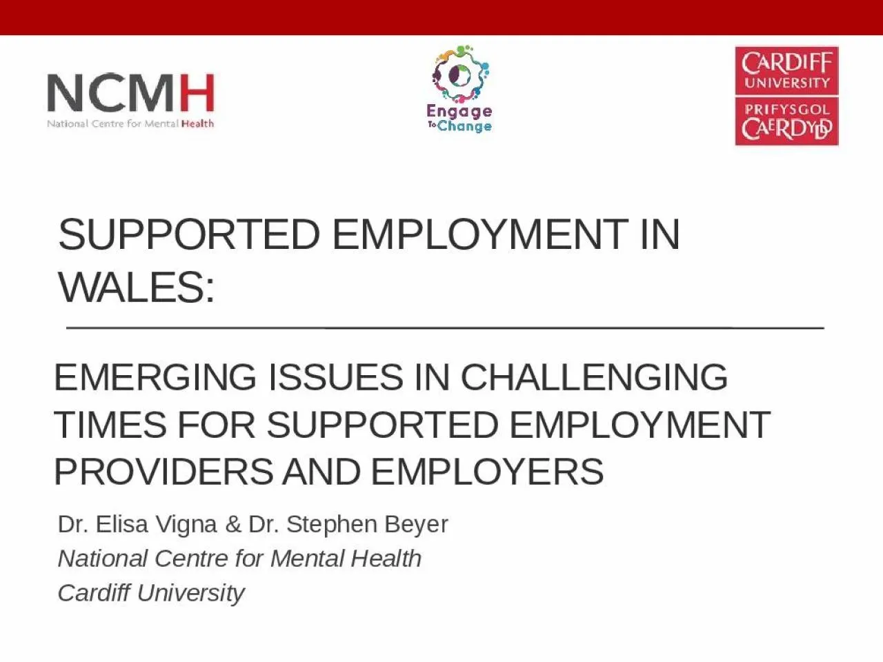 PPT-Supported employment in wales: