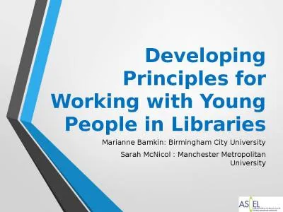 Developing Principles for Working with Young People in Libraries