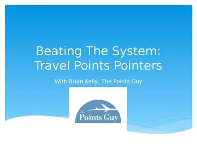 Beating The System: Travel Points Pointers