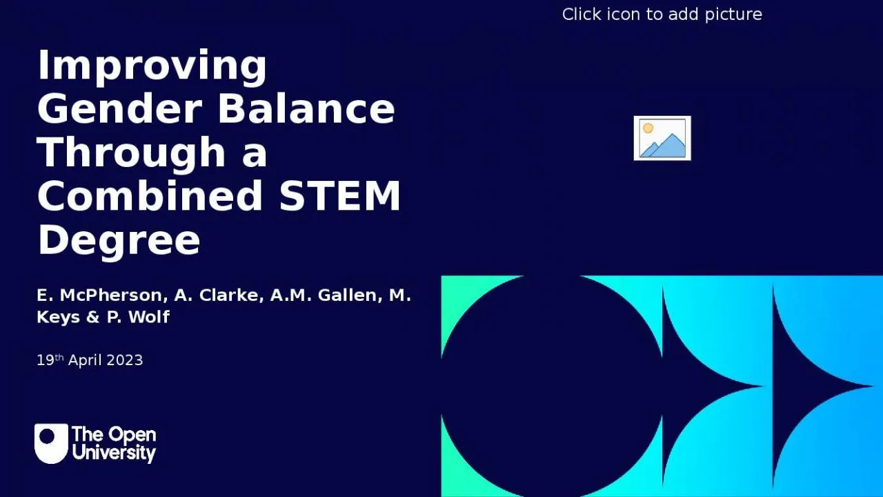 PPT-Intro Slide Title 1 Improving Gender Balance Through a Combined STEM Degree