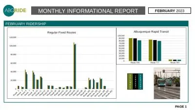 FEBRUARY  2023 FEBRUARY RIDERSHIP