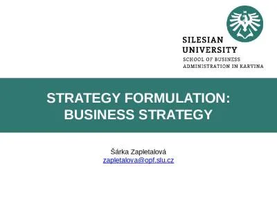 Strategy  Formulation : Business