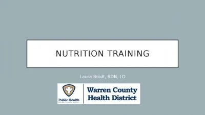 Nutrition training Laura Brodt, RDN, LD