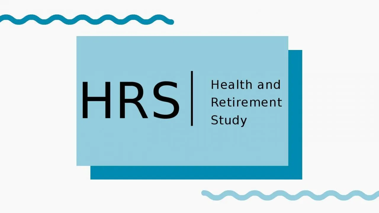 PPT-HRS Health and Retirement Study