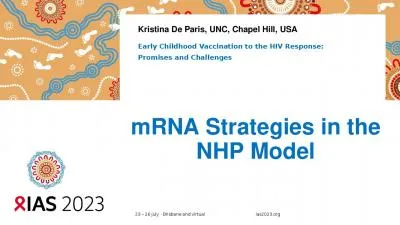 mRNA Strategies in the NHP Model