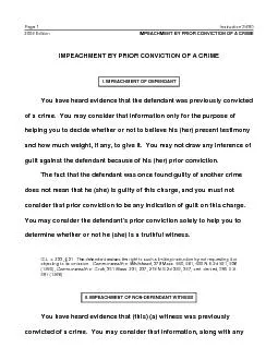 Instruction 3.680Page 2IMPEACHMENT BY PRIOR CONVICTION OF A CRIME2009