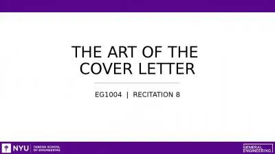 THE ART OF THE  COVER LETTER