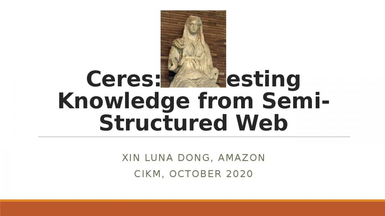 PPT-Ceres: Harvesting Knowledge from Semi-Structured Web