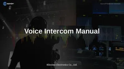 Voice Intercom Manual Easy the